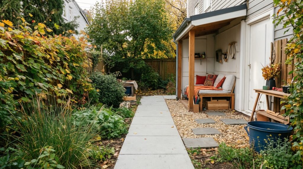 Идеи для функционального зонирования небольшого участка без капитальных построек - иллюстрация