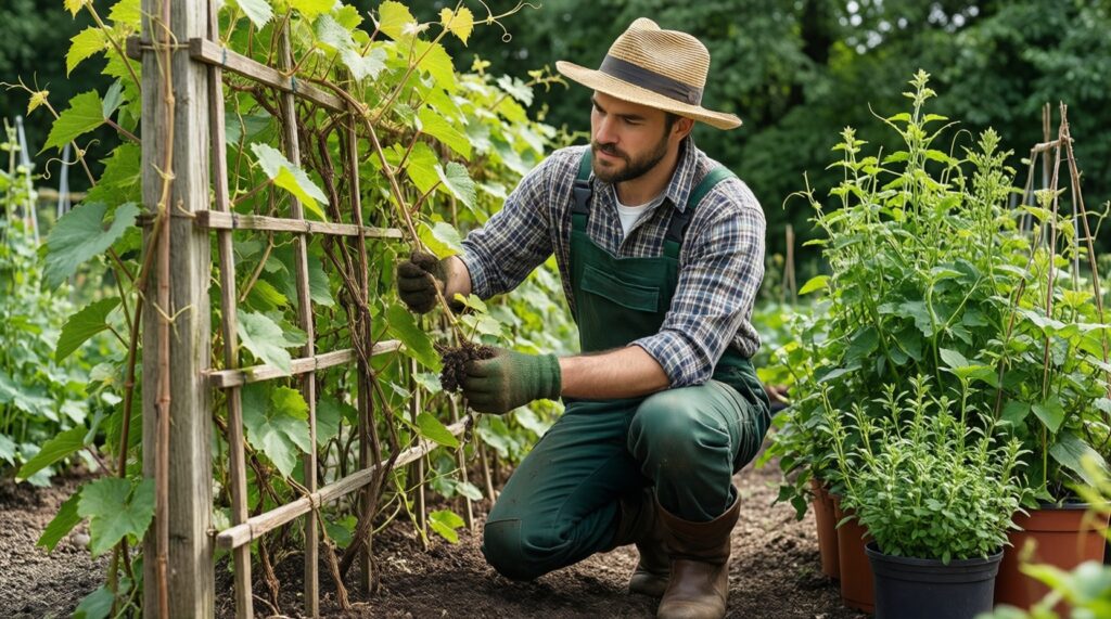 Вертикальное озеленение: варианты для балкона, террасы и забора - иллюстрация