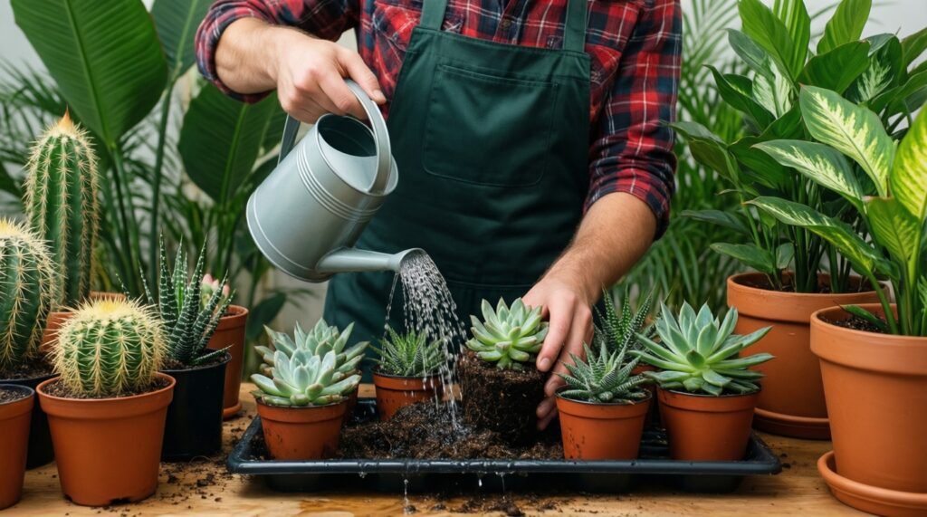 Ошибки при поливе: как понять, что растениям не хватает или слишком много воды - иллюстрация
