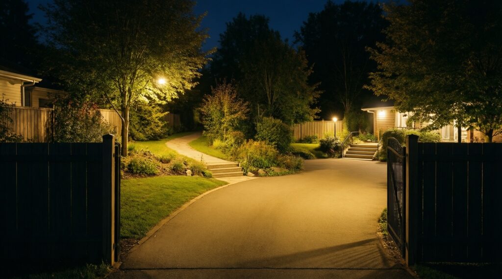 Освещение участка: как сделать уютно, безопасно и экономно - иллюстрация