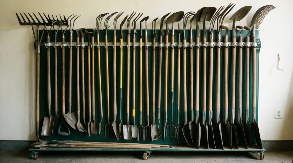 Идеи хранения для дома и дачи: как организовать инструменты, семена и инвентарь - иллюстрация