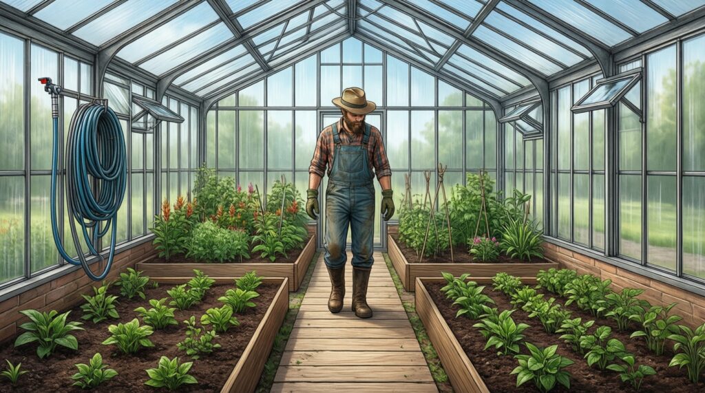 Теплица мечты: как выбрать, куда поставить и чем оборудовать внутри - иллюстрация