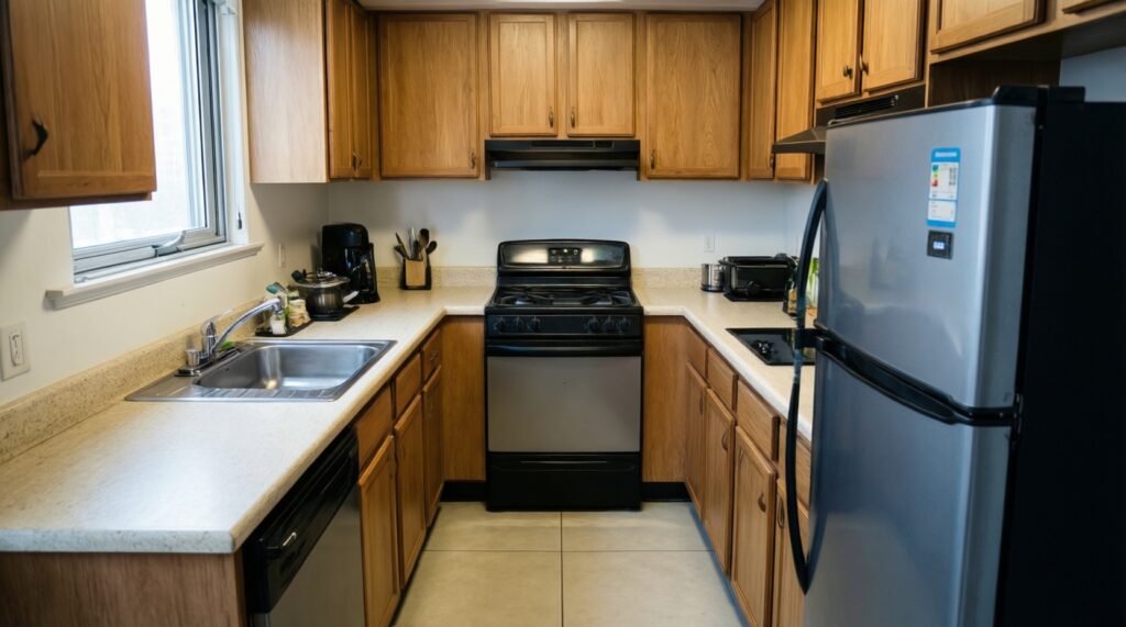 Дизайн маленькой кухни: 10 приёмов, которые реально увеличивают пространство - иллюстрация