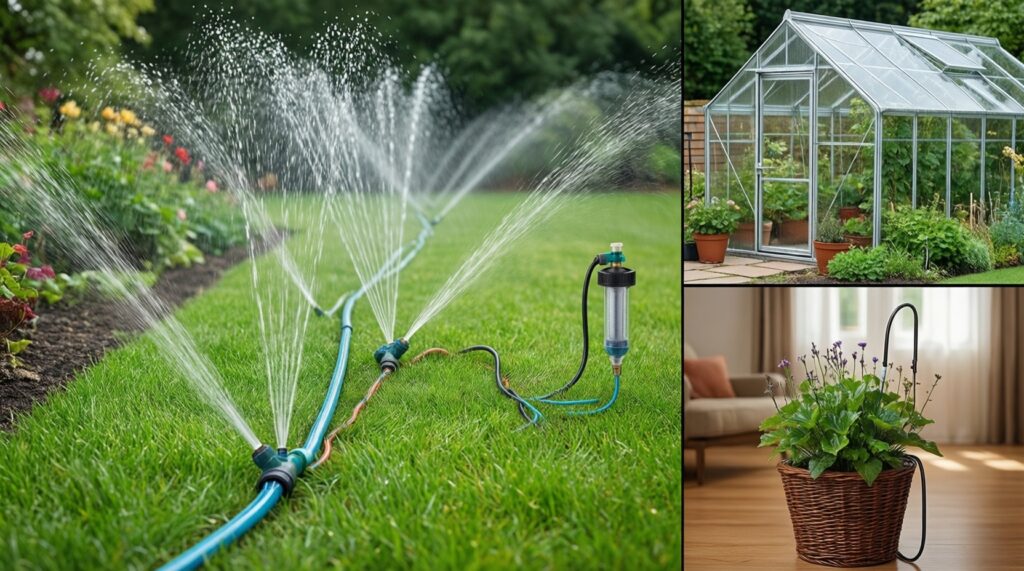 Полив без хлопот: капельный полив, автополив и лайфхаки для отпуска - иллюстрация