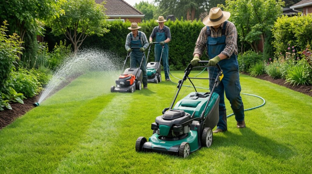 Идеальная газонная площадь: выбор травосмеси и уход по сезонам - иллюстрация