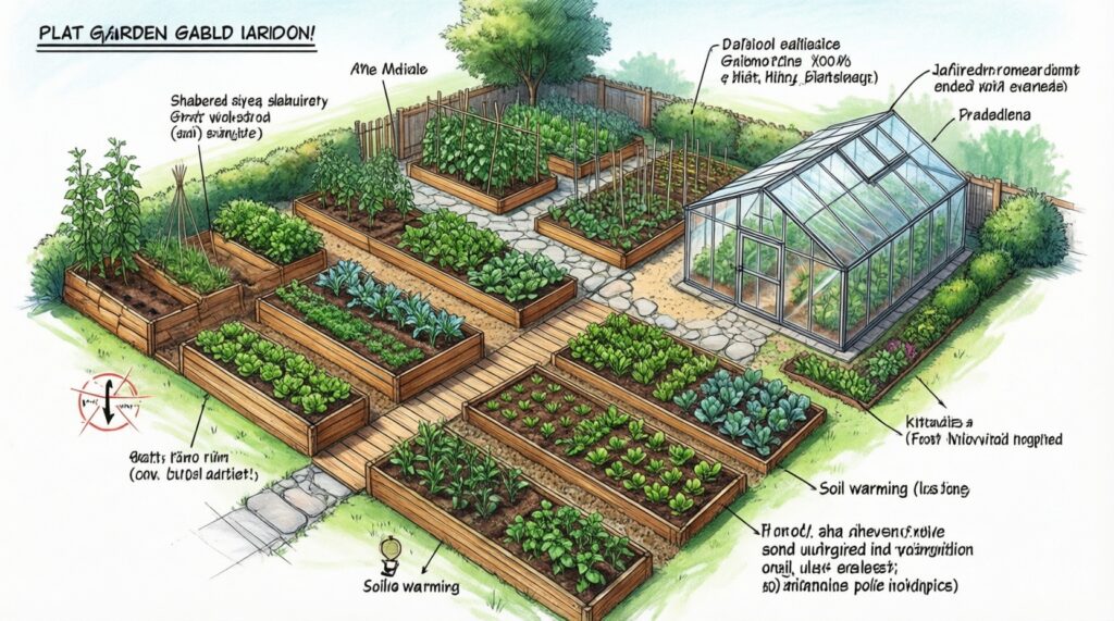Как составить план посадок на сезон: что и когда сеять в огороде - иллюстрация