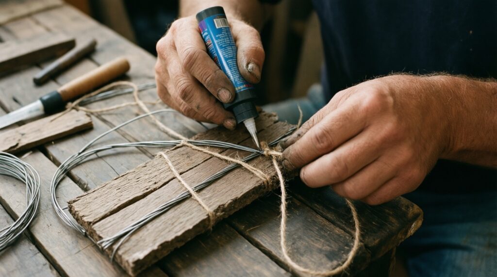 Декор из природных материалов: венки, кашпо, панно и садовые композиции - иллюстрация