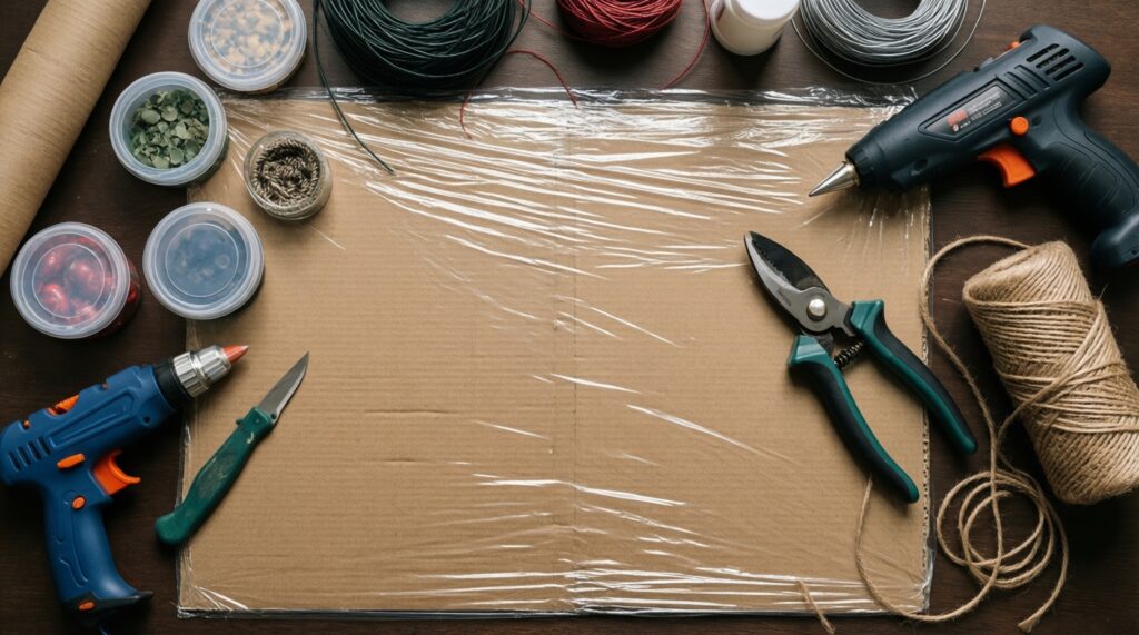 Декор из природных материалов: венки, кашпо, панно и садовые композиции - иллюстрация