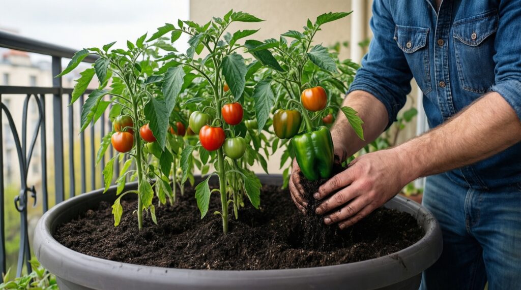 Сад на балконе: что реально вырастить в контейнерах и как организовать полив - иллюстрация
