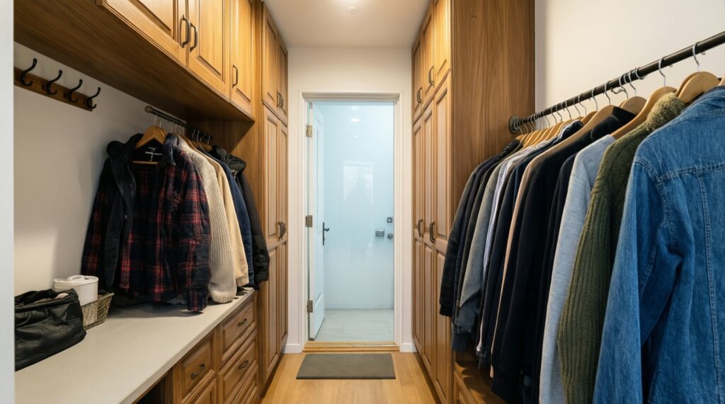 Идеи для умного хранения в прихожей: компактные решения для маленьких квартир - иллюстрация