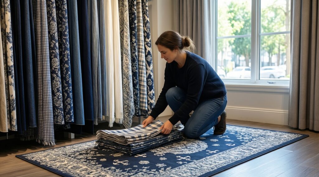 Домашний текстиль, который меняет всё: шторы, ковры, пледы и сочетания - иллюстрация