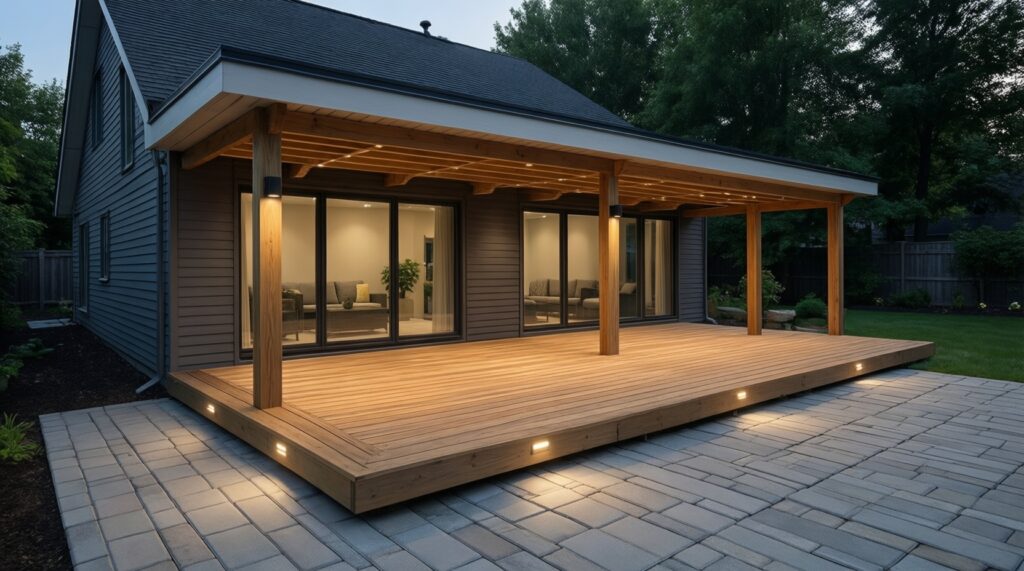 Зона отдыха в саду: как обустроить террасу/патио с минимальным бюджетом - иллюстрация