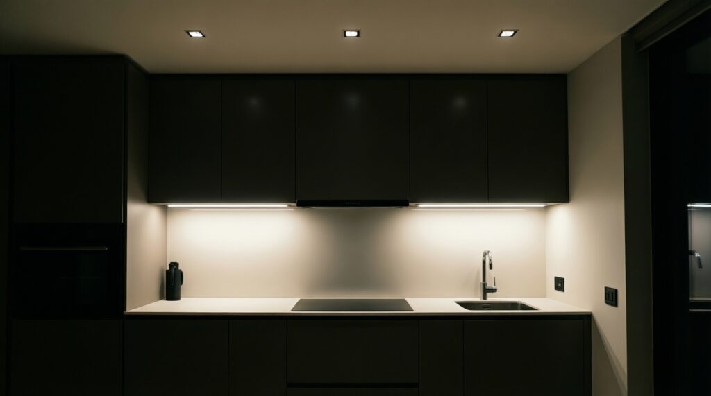 Освещение в интерьере: сценарии света для кухни, спальни и гостиной - иллюстрация